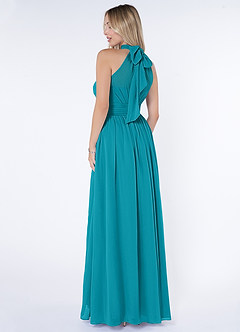 Azazie Iman Bridesmaid Dresses Jade A-Line A-Line Ruched Chiffon Dress image5