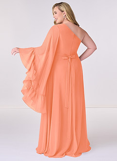 Barbie ♥ Azazie Bridesmaid Dresses Sunset A-Line Long Sleeve Chiffon Dress image8
