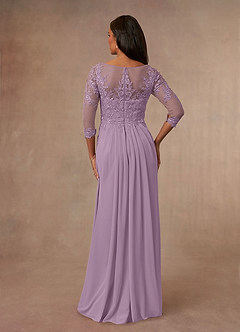 Azazie Calanthe Mother of the Bride Dresses Wisteria A-Line Scoop Chiffon Dress image3