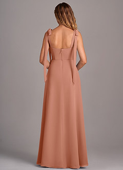 Azazie Debra Bridesmaid Dresses MAI TAI A-Line with Pockets Chiffon Convertible Dress image3