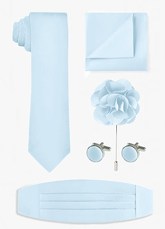 front Matte Satin Wide Tie