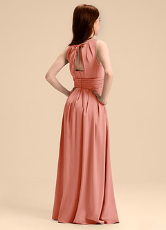 Azazie Bibiane Junior Klä av A-Line i Stretch Satin Plisserad image7