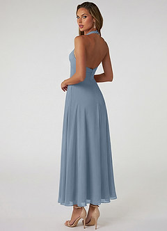 Azazie Tessie Suknie dla druhen Linia A Pofałdowany Szyfon Długość kostki Sukienka image2