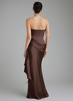 Azazie Draya Bridesmaid Dresses Ganache Mermaid Strapless Stretch Satin Dress image2