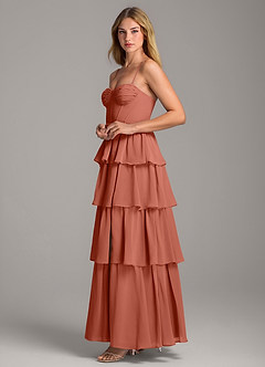 Azazie Alanna Bridesmaid Dresses Clay A-Line Sweetheart Neckline Chiffon Dress image6