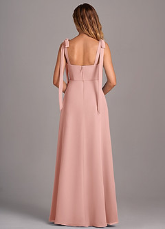Azazie Debra Bridesmaid Dresses Rosette A-Line with Pockets Chiffon Convertible Dress image3