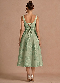 Vestido Verde Claro Midi Brynn image2