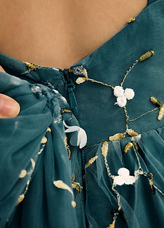 Azazie Bean vestidos de niña de las flores Vestido de Pino de Tul de Princesa con Sin mangas image6