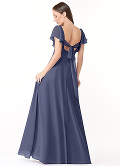 Azazie Syenna Bridesmaid Dresses Stormy A-Line Ruched Chiffon Dress image2
