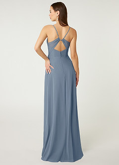 Azazie Minie Final Sale Twilight A-Line Bow Chiffon Dress image2