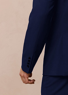 front Savile Blue Wool Blend Suit