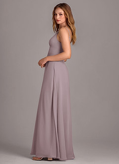 Azazie Amina Bridesmaid Dresses Dusk A-Line Chiffon Dress image4