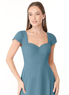 Azazie Hainsly Final Sale Bermuda A-Line Sweetheart Neckline Chiffon Dress image5