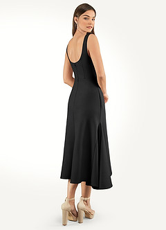 Sabina Black Tie Midi Dress image2