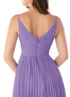 Azazie Raychelle Bridesmaid Dresses Tahiti A-Line V-Neck Chiffon Dress image3
