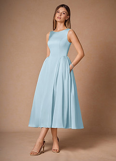 Casey Sky Blue Midi Dress image5
