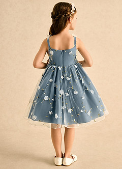 Azazie Krissie Flower Girl Dresses Twilight A-Line Ruched Tulle Dress image2