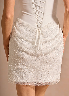 Robe Courte Blanc Dovinia image6