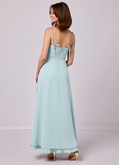 Barbie ♥ Azazie Bridesmaid Dresses Mist A-Line Pleated Chiffon Dress image2