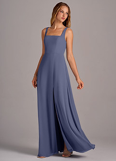 Azazie Debra Bridesmaid Dresses Stormy A-Line with Pockets Chiffon Convertible Dress image2