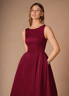 Casey Midi Klänning Merlot image6