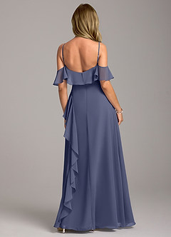 Azazie Aubrie Bridesmaid Dresses Stormy A-Line Off the Shoulder Chiffon Dress image6