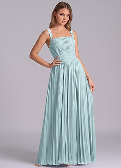 Azazie Mina Jurken voor bruidsmeisjes Jurk van Chiffon met A-Lijn Geplooid De Nevel image6