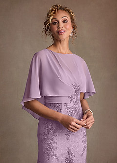 Azazie Amrita Mother of the Bride Dresses Wisteria Mermaid Lace Chiffon Dress image5