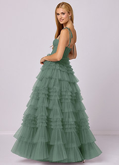 Barbie ♥ Azazie Final Sale Eucalyptus A-Line Sweetheart Neckline Tulle Dress image2