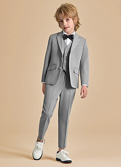 front Oliver Boys Grey 5-Piece Suit
