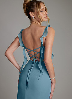 Azazie Jessamine Bridesmaid Dresses Bermuda Mermaid Corset Chiffon Dress image2