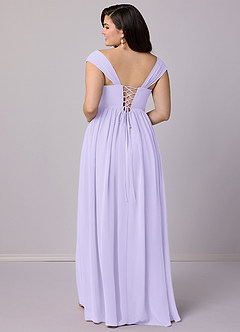 Barbie ♥ Azazie Bridesmaid Dresses Lilac A-Line Corset Chiffon Dress image10