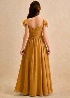 Azazie Meimei Girls Formal Flower Girl Klänningar Klä A-Line i Chiffong Plisserad image2