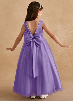 Azazie Cookie Flower Girl Dresses Tahiti A-Line Bow Tulle Dress image1