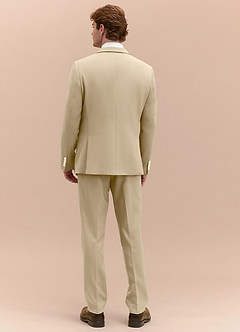 front James Champagne Structured Stretch 3-piece suit