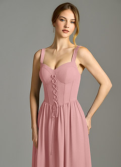 Azazie Porscha Suknie dla druhen Linia A Dekolt w kształcie serca Szyfon Do ziemi Sukienka image2