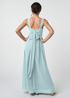 Azazie Kora Junior Mist A-Line Pleated Chiffon Dress image2
