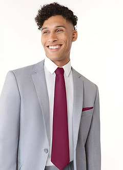 front Matte Satin Wide Tie