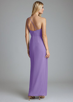 Azazie Sianni Sprzedaż ostateczna Osłona Jedno ramię Szyfon Do ziemi Sukienka image2