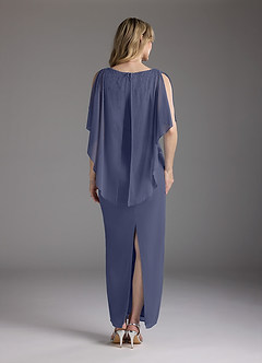 Azazie Aspyn Final Sale Stormy Sheath Beaded Mesh Dress image7