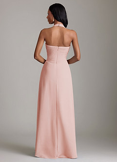 Azazie Clarisa Bridesmaid Dresses Rosette A-Line Pleated Chiffon Dress image2