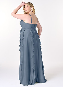 Azazie Peyton Bridesmaid Dresses Twilight A-Line Ruched Chiffon Dress image10