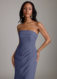 Azazie Aretha Bridesmaid Dresses Stormy A-Line Strapless Chiffon Dress image7