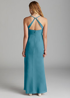 Azazie Becca Junior Robe Sirène en Mousseline de soie Bermude image4