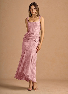 Maxi jurk Tiana Koraalroze image4