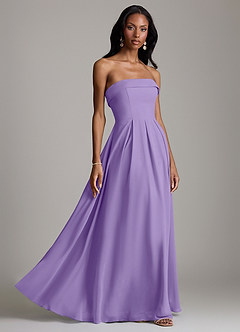 Azazie Lucienne Bridesmaid Dresses Tahiti A-Line Strapless Chiffon Convertible Dress image6