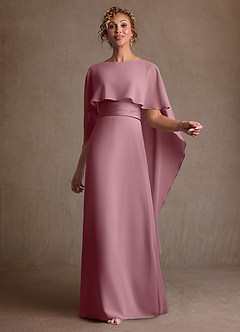 Azazie Marilla Mother of the Bride Dresses Vintage Mauve A-Line Pleated Chiffon Dress image1