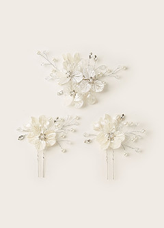 front 3-osainen Blossom-hiuspinni- ja -neulasarja