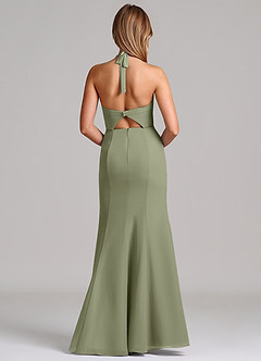 Azazie Emeria Suknie dla druhen Syrena Dekolt w kształcie serca Szyfon Do ziemi Sukienka image2