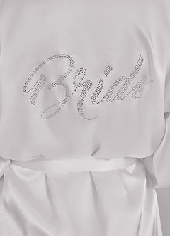 front Braut Satin Strass Robe